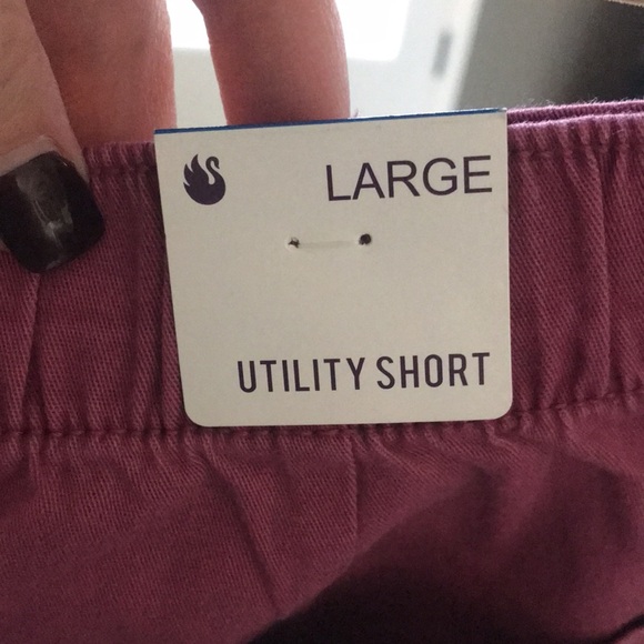 NWT GV Gloria Vanderbilt Women's Utility Shorts Large Pink - Picture 5 of 8